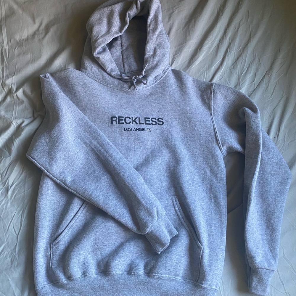 Reckless Grey Hoodie (❗️ALL ITEMS 7 DAYS LEFT ON SALE BEFORE I MOVE)
